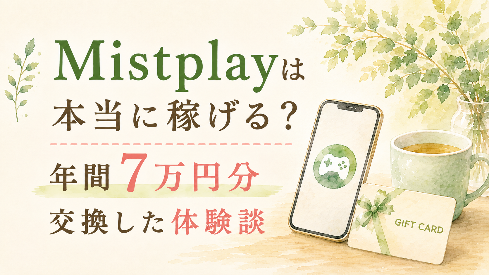 Mistplayは本当に稼げる？年間7万円分交換した体験談