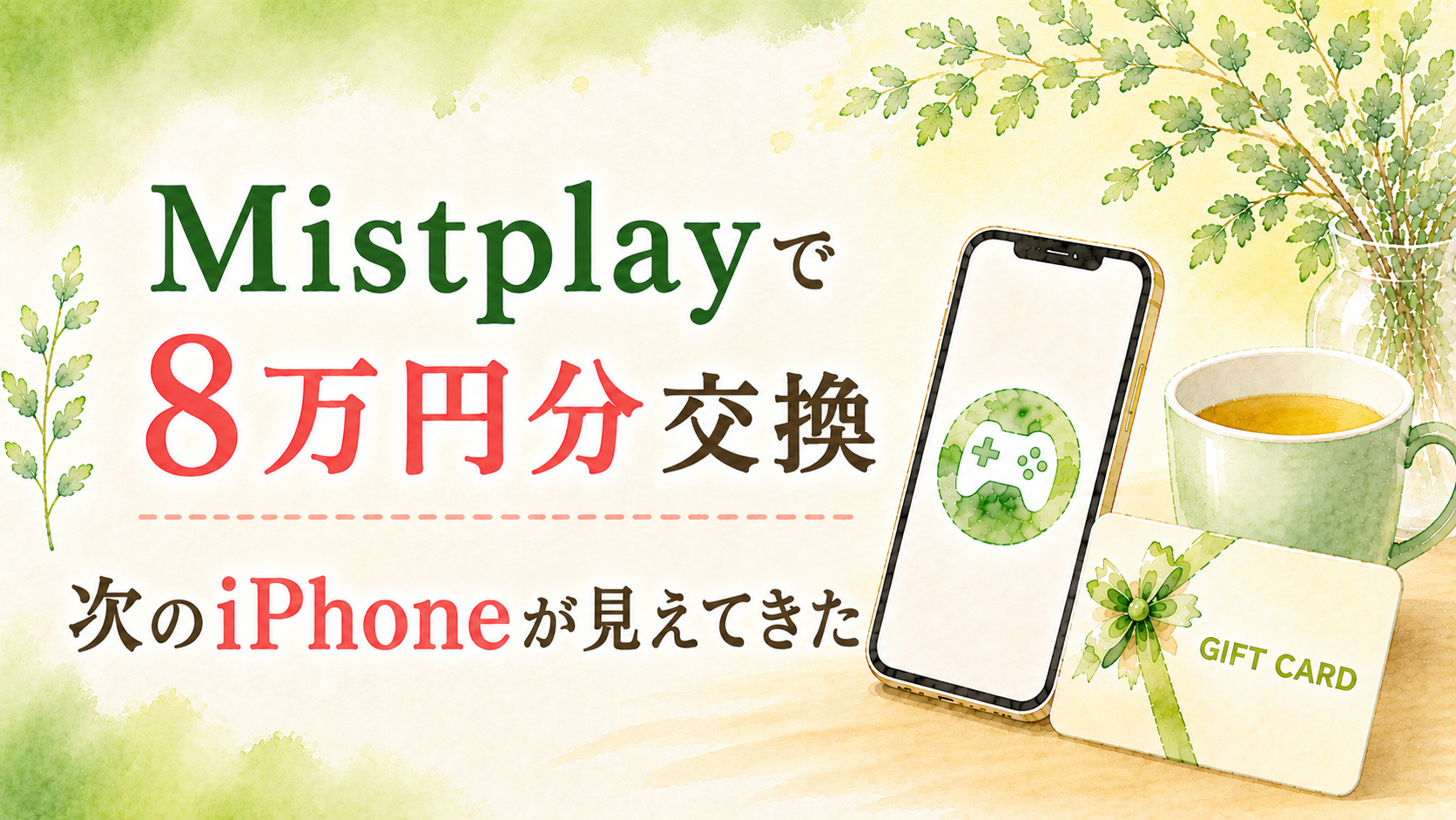 Mistplayで8万円分交換｜次のiPhoneが見えてきた