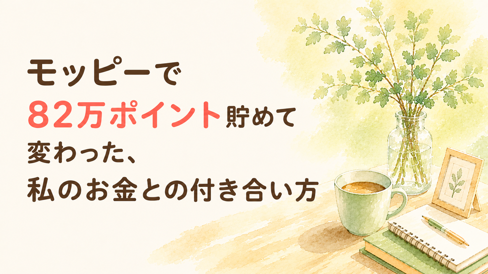 モッピーで82万ポイント貯めて変わった、私のお金との付き合い方