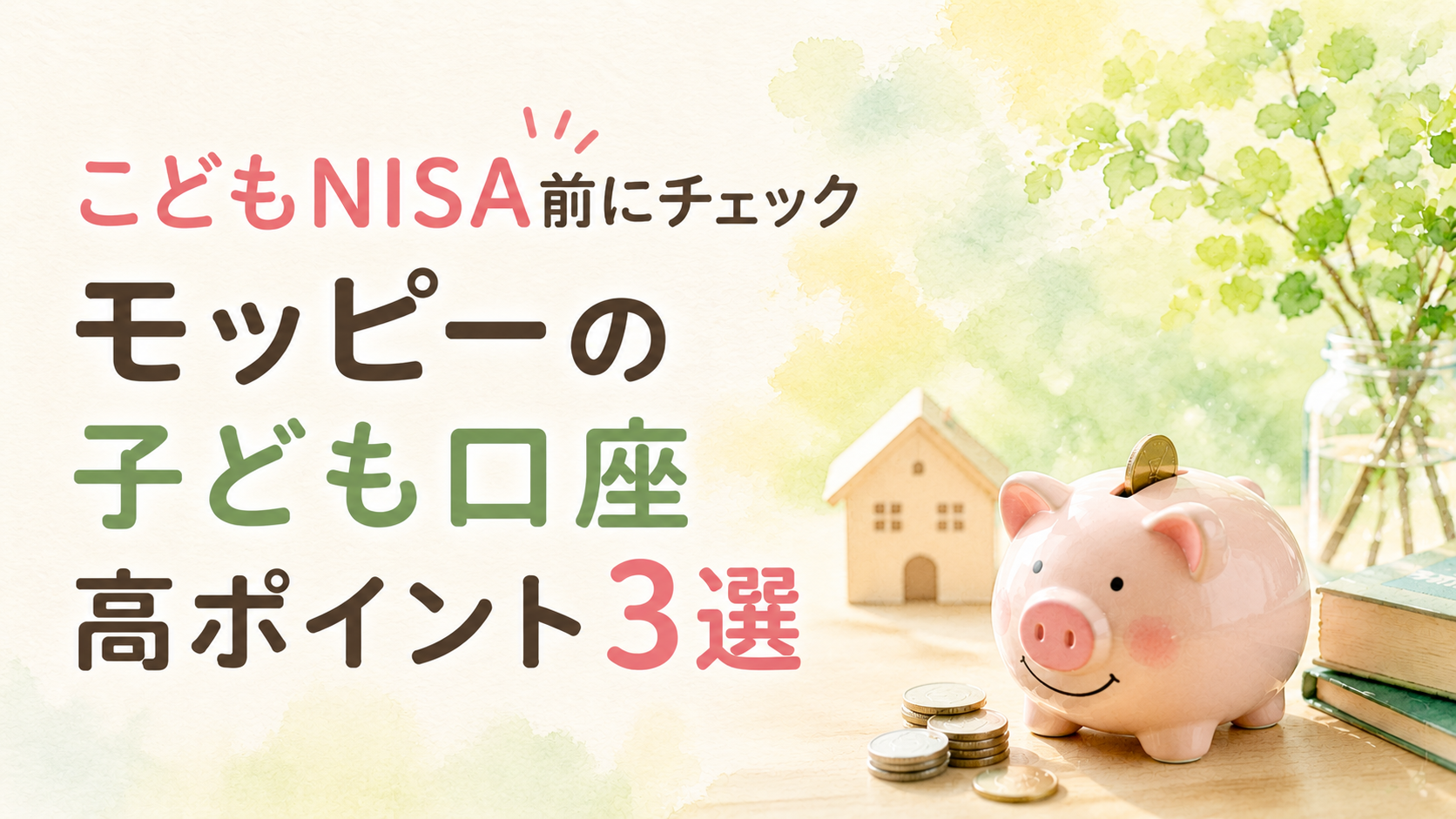 こどもNISA前にチェック｜モッピーの子ども口座高ポイント3選