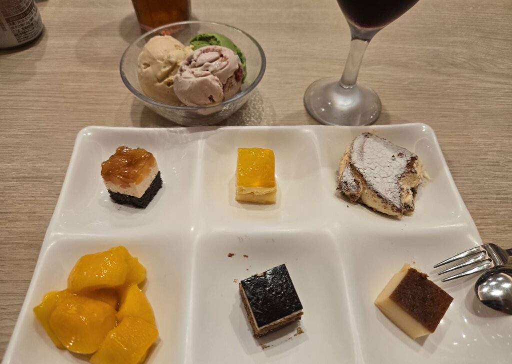 夕食のデザート