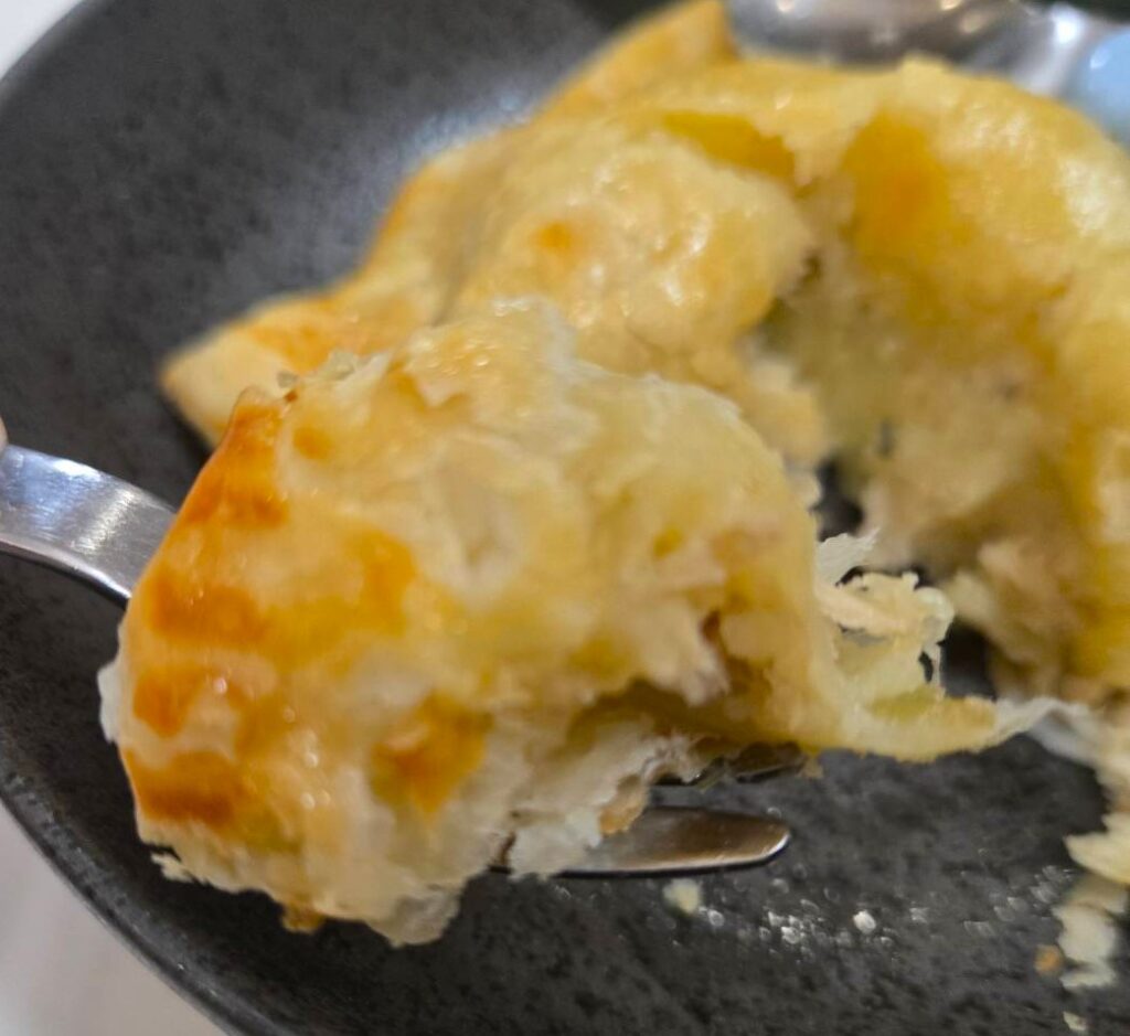 完成したポテトパイ