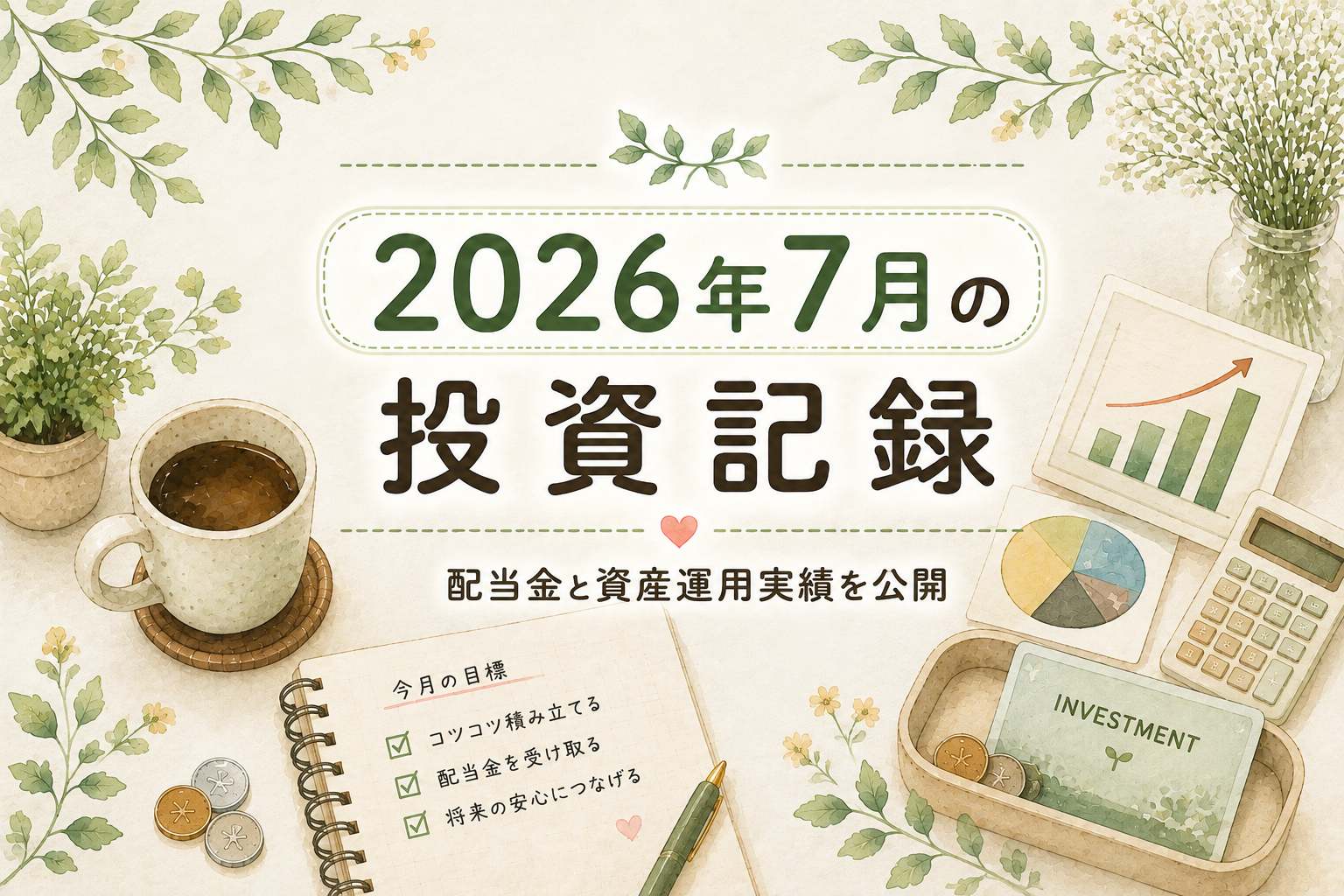 2026年7月の投資記録｜配当金と資産運用実績を公開