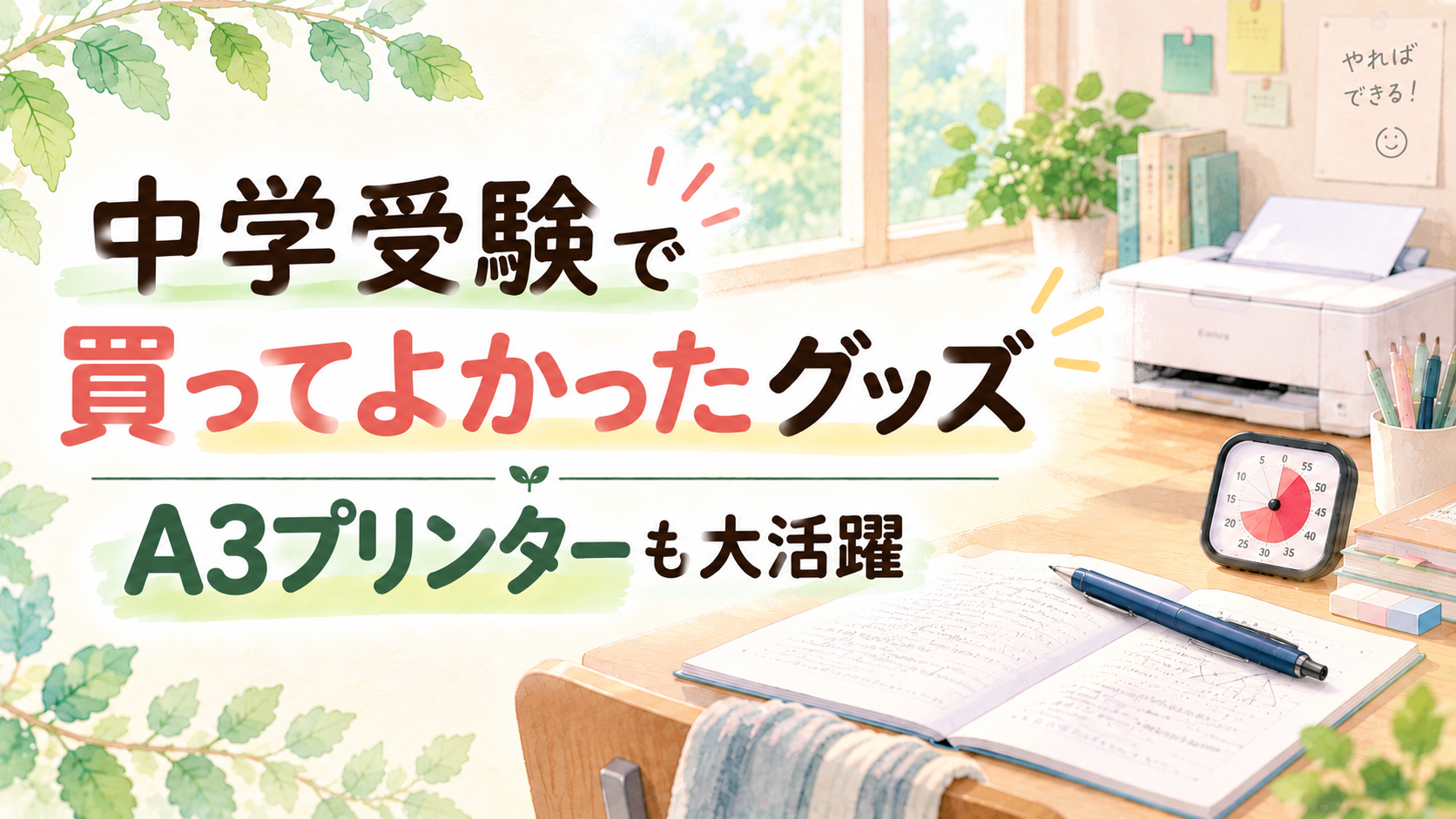 中学受験で買ってよかったグッズ｜A3プリンターも大活躍