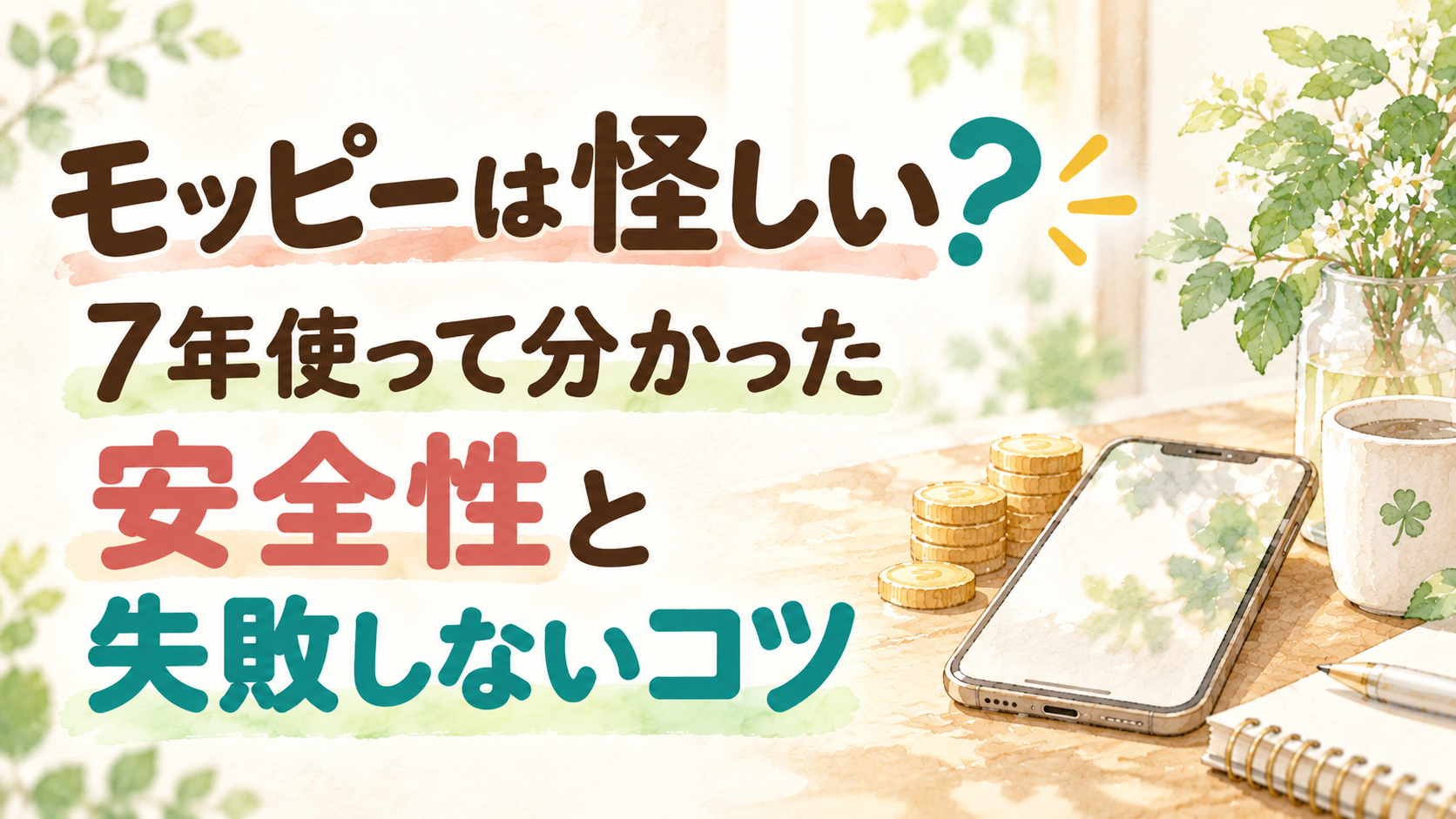 モッピーは怪しい？7年使って分かった安全性と失敗しないコツ