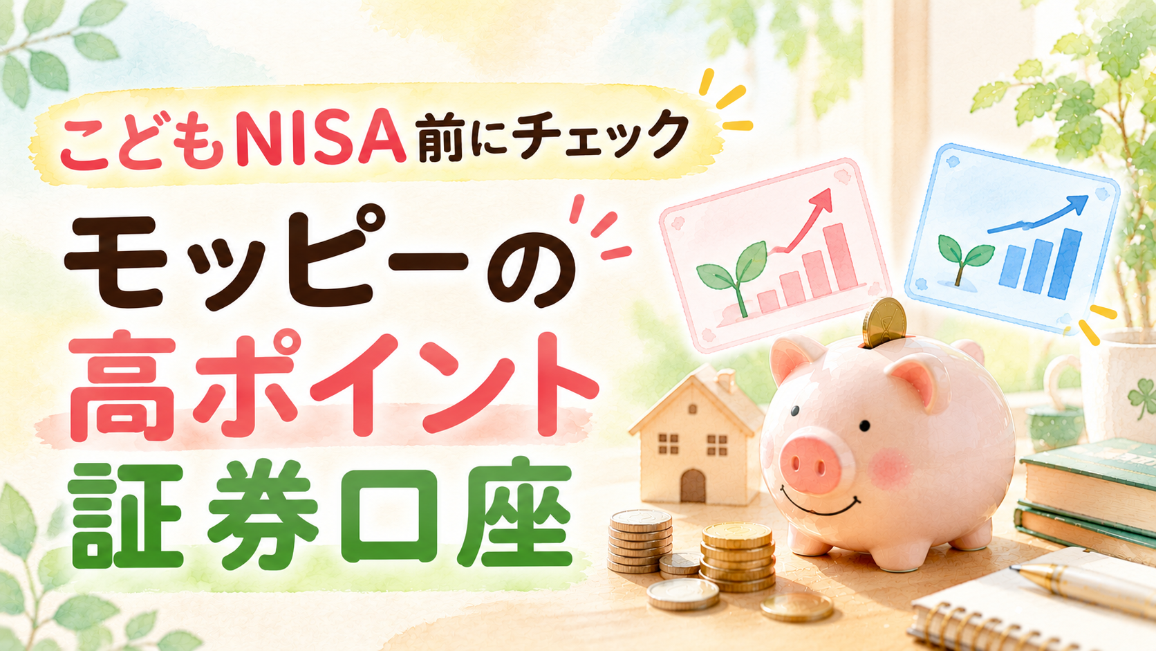 こどもNISA前にチェック｜モッピーの高ポイント証券口座