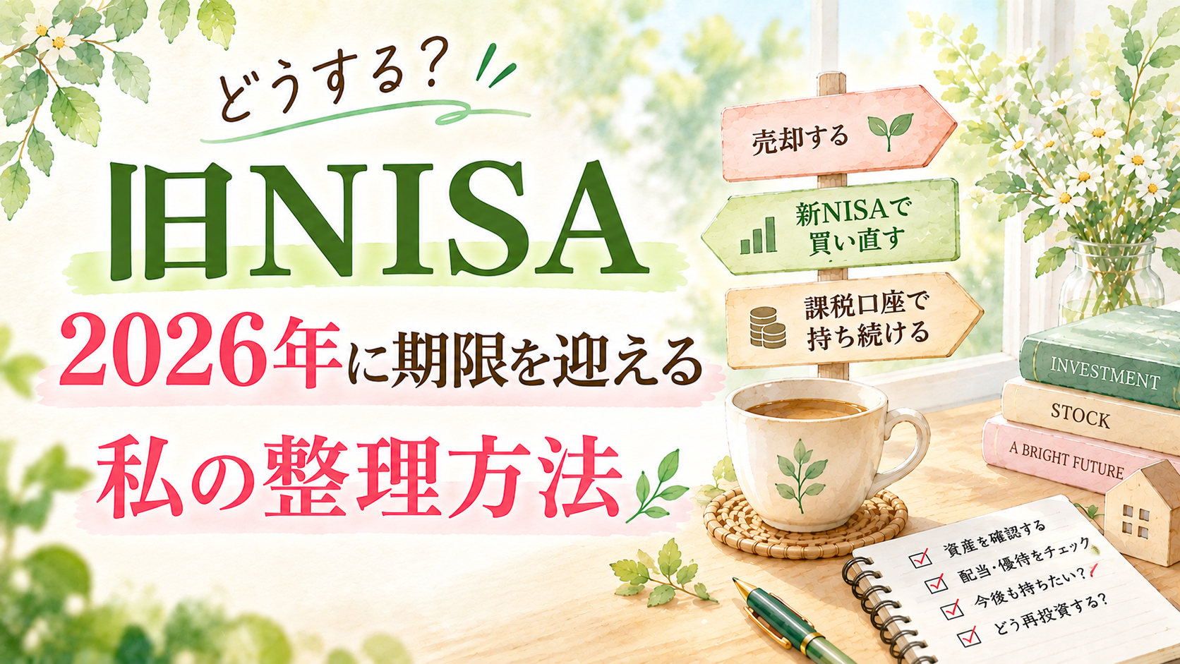 旧NISAはどうする？2026年に期限を迎える私の整理方法